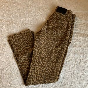 Lucky Brand High Rise Cheetah Pants